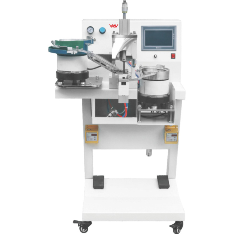 V-T818AT-PT4 Automatic pearl beads & plastic button attach machine match with 4 claws nail base button